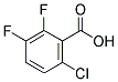 2,3-DIFLUORO-6-CHLOROBENZOIC ACID 结构式