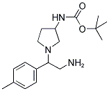 3-N-BOC-1-(2-AMINO-1-P-TOLYL-ETHYL)-PYRROLIDINE 结构式