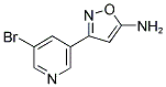 3-(5-Bromo-pyridin-3-yl)-isoxazol-5-ylamine 结构式