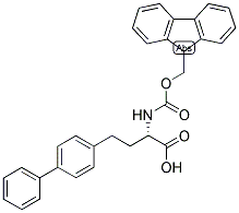 (S)-4-BIPHENYL-4-YL-2-(9H-FLUOREN-9-YLMETHOXYCARBONYLAMINO)-BUTYRIC ACID 结构式