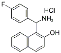 1-(氨基(4-氟苯基)甲基)萘-2-醇盐酸盐 结构式