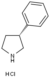 (R)-3-PHENYL-PYRROLIDINE HYDROCHLORIDE 结构式