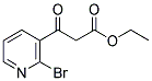 3-(2-BROMO-PYRIDIN-3-YL)-3-OXO-PROPIONIC ACID ETHYL ESTER 结构式