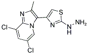 [4-(6,8-DICHLORO-2-METHYL-IMIDAZO[1,2-A]PYRIDIN-3-YL)-THIAZOL-2-YL]-HYDRAZINE 结构式