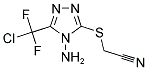 ((4-AMINO-5-[CHLORO(DIFLUORO)METHYL]-4H-1,2,4-TRIAZOL-3-YL)SULFANYL)ACETONITRILE 结构式