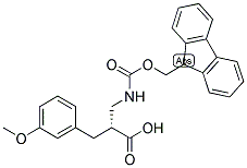 (R)-2-[(9H-FLUOREN-9-YLMETHOXYCARBONYLAMINO)-METHYL]-3-(3-METHOXY-PHENYL)-PROPIONIC ACID 结构式