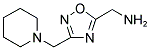 ([3-(PIPERIDIN-1-YLMETHYL)-1,2,4-OXADIAZOL-5-YL]METHYL)AMINE 结构式