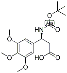 (S)-3-TERT-BUTOXYCARBONYLAMINO-3-(3,4,5-TRIMETHOXY-PHENYL)-PROPIONIC ACID 结构式