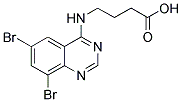 4-(6,8-DIBROMO-QUINAZOLIN-4-YLAMINO)-BUTYRIC ACID 结构式