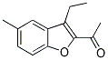 1-(3-ETHYL-5-METHYL-1-BENZOFURAN-2-YL)ETHANONE 结构式
