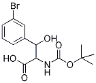 3-(3-BROMO-PHENYL)-2-TERT-BUTOXYCARBONYLAMINO-3-HYDROXY-PROPIONIC ACID 结构式