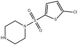 1-[(5-氯-2-噻吩)磺酰基]哌嗪 结构式