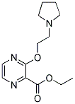 3-(2-PYRROLIDIN-1-YL-ETHOXY)-PYRAZINE-2-CARBOXYLIC ACID ETHYL ESTER 结构式