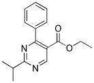 ETHYL-2-ISOPROPYL-4-PHENYL-5-PYRIMIDINE CARBOXYLATE 结构式