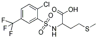 2-([[2-CHLORO-5-(TRIFLUOROMETHYL)PHENYL]SULFONYL]AMINO)-4-(METHYLTHIO)BUTANOIC ACID 结构式