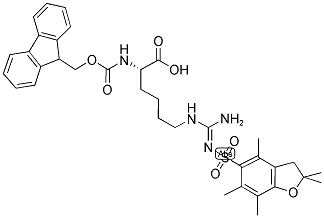 Fmoc-L-hoarg(Pbf)-OH 结构式