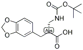 (R)-3-BENZO[1,3]DIOXOL-5-YL-2-(TERT-BUTOXYCARBONYLAMINO-METHYL)-PROPIONIC ACID 结构式