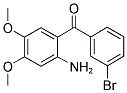 (2-AMINO-4,5-DIMETHOXY-PHENYL)-(3-BROMO-PHENYL)-METHANONE 结构式