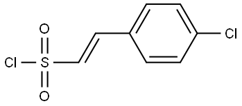 (E)-2-(4-CHLOROPHENYL)ETHYLENESULFONYL CHLORIDE 结构式