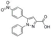 5-(4-NITROPHENYL)-1-PHENYL-1H-PYRAZOLE-3-CARBOXYLIC ACID 结构式