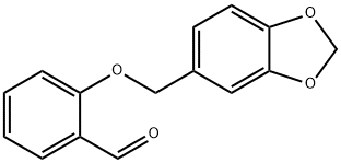 2-(苯并[D][1,3]二氧戊环-5-基甲氧基)苯甲醛 结构式