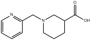 1-(吡啶-2-基甲基)哌啶-3-羧酸 结构式