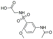 ([[5-(ACETYLAMINO)-2-METHOXYPHENYL]SULFONYL]AMINO)ACETIC ACID 结构式