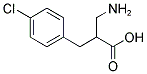 2-AMINOMETHYL-3-(4-CHLORO-PHENYL)-PROPIONIC ACID 结构式