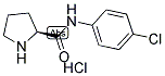 (2S)-N-(4-氯苯基)吡咯烷-2-甲酰胺盐酸盐 结构式