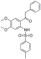 N-(4,5-DIMETHOXY-2-PHENYLACETYL-PHENYL)-4-METHYL-BENZENESULFONAMIDE 结构式