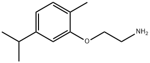 2-(2-甲基-5-丙-2-基-苯氧基)乙胺盐酸盐 结构式