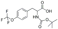 2-TERT-BUTOXYCARBONYLAMINO-3-(4-TRIFLUORO-METHOXY-PHENYL)-PROPIONIC ACID 结构式