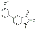 5-(3-METHOXYPHENYL)-1H-INDOLE-2,3-DIONE 结构式