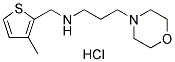 (3-METHYL-THIOPHEN-2-YLMETHYL)-(3-MORPHOLIN-4-YL-PROPYL)-AMINE HYDROCHLORIDE 结构式