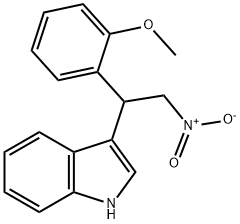 3-[1-(2-METHOXYPHENYL)-2-NITROETHYL]-1H-INDOLE 结构式