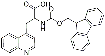 2-(N-FMOC)氨基-3-(4-喹啉基)甲基-丙酸 结构式