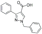 1-BENZYL-3-PHENYL-1H-PYRAZOLE-4-CARBOXYLIC ACID 结构式