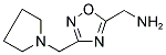 ([3-(PYRROLIDIN-1-YLMETHYL)-1,2,4-OXADIAZOL-5-YL]METHYL)AMINE 结构式