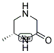 (R)-6-METHYL-PIPERAZIN-2-ONE 结构式