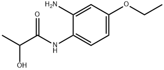 N-(2-氨基-4-乙氧基-苯基)-2-羟基-丙酰胺 结构式