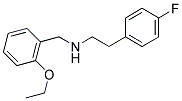 N-(2-ETHOXYBENZYL)-2-(4-FLUOROPHENYL)ETHANAMINE 结构式