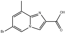 6-BROMO-8-METHYLIMIDAZO[1,2-A]PYRIDINE-2-CARBOXYLIC ACID 结构式