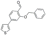 2-(苄氧基)-4-(3-噻吩基)苯甲醛 结构式