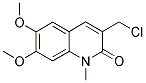 3-CHLOROMETHYL-6,7-DIMETHOXY-1-METHYL-1H-QUINOLIN-2-ONE 结构式