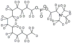 TETRADECYLPHOSPHOCHOLINE-D42 结构式