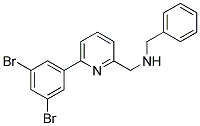 N-BENZYL-1-[6-(3,5-DIBROMOPHENYL)PYRIDIN-2-YL]METHANAMINE 结构式