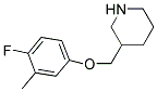 4-FLUORO-3-METHYLPHENYL3-PIPERIDINYLMETHYL ETHER 结构式
