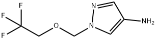 1-((2,2,2-三氟乙氧基)甲基)-1H-吡唑-4-胺 结构式