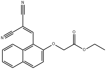 ETHYL 2-([1-(2-CYANO-3-NITRILO-1-PROPENYL)-2-NAPHTHYL]OXY)ACETATE 结构式