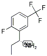 (R)-1-(2-FLUORO-5-(TRIFLUOROMETHYL)PHENYL)PROPAN-1-AMINE 结构式